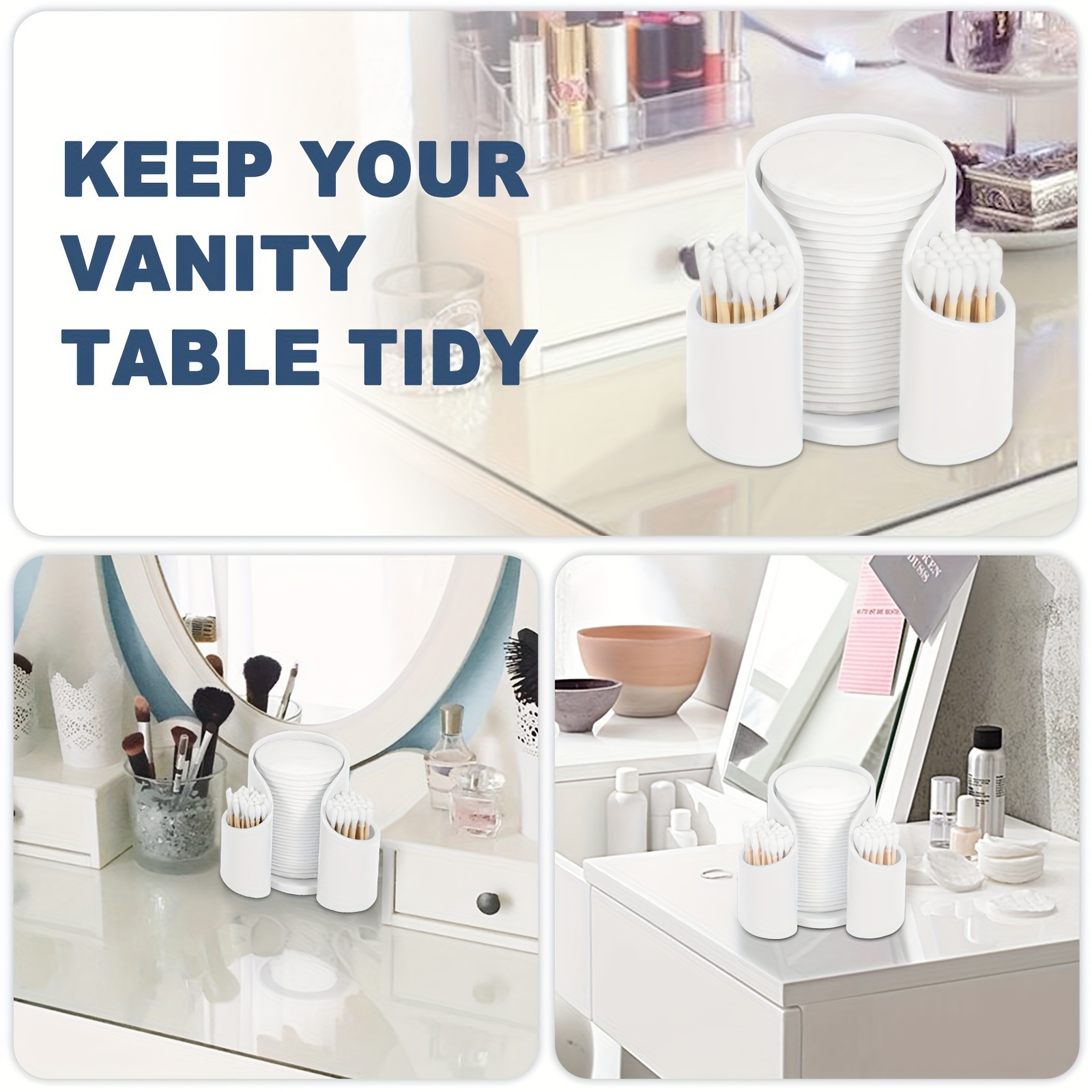 Cross-border cosmetics makeup remover cotton storage cotton swab storage box disposable cup storage beauty line finishing