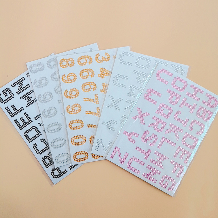 Amazon кросс-бордерные акриловые буквы алмазные наклейки алмазные английские наклейки текстовые наклейки цифровые алмазные наклейки