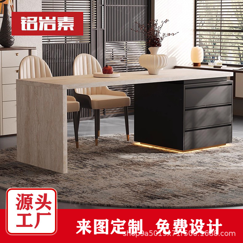 Островной стол в средневековом стиле, интегрированный обеденный стол для дома, индивидуальная высококачественная каменная плита для кухонного острова