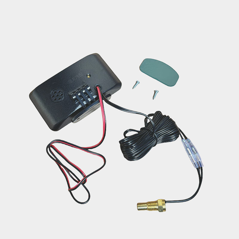 Car truck 12V24V universal LCD electronic water temperature and voltage combination meter two in one high precision digital buzzer