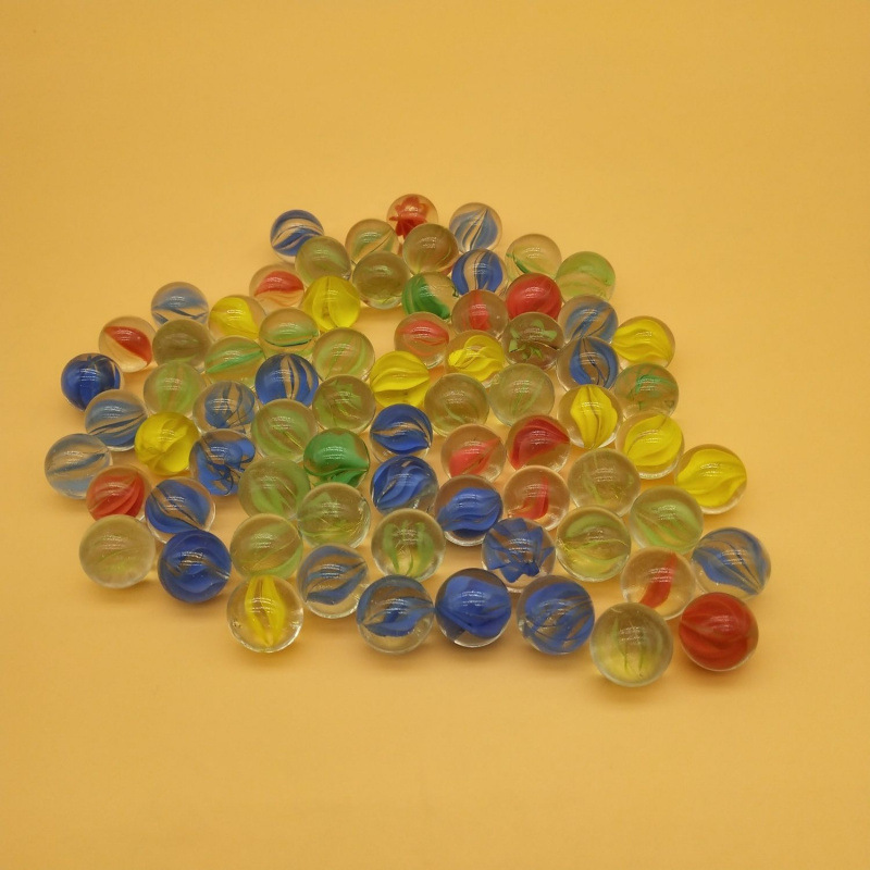 Glass beads 16 children's game machine colorful kindergarten marbles game video game city fish tank decoration wholesale