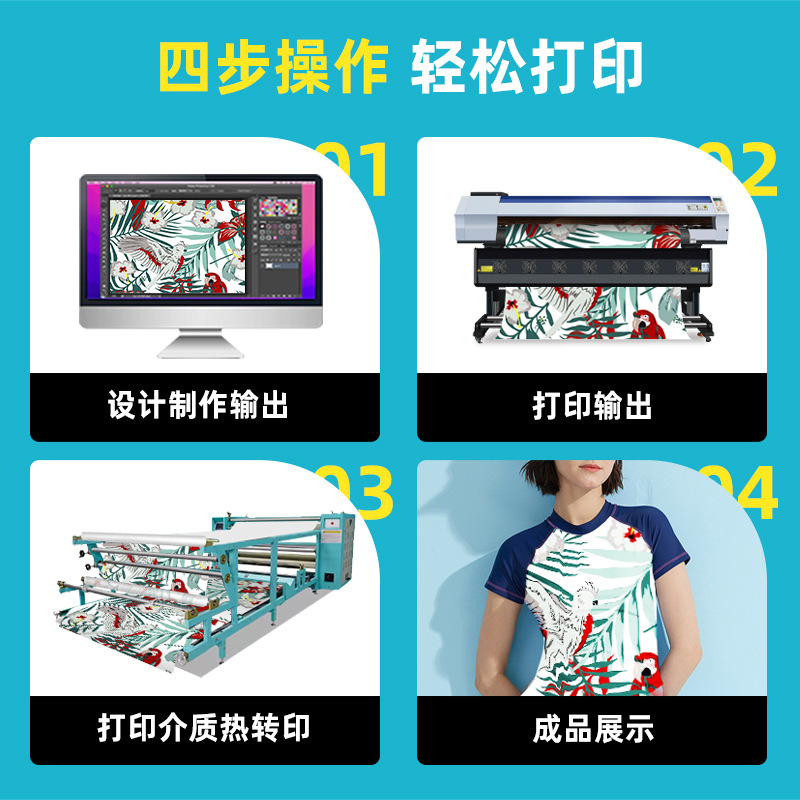 Xinfeiyang Double Head 98 Square Meters/Hour Thermal Transfer Printer Polyester Fabric Pattern Digital Printing Machine