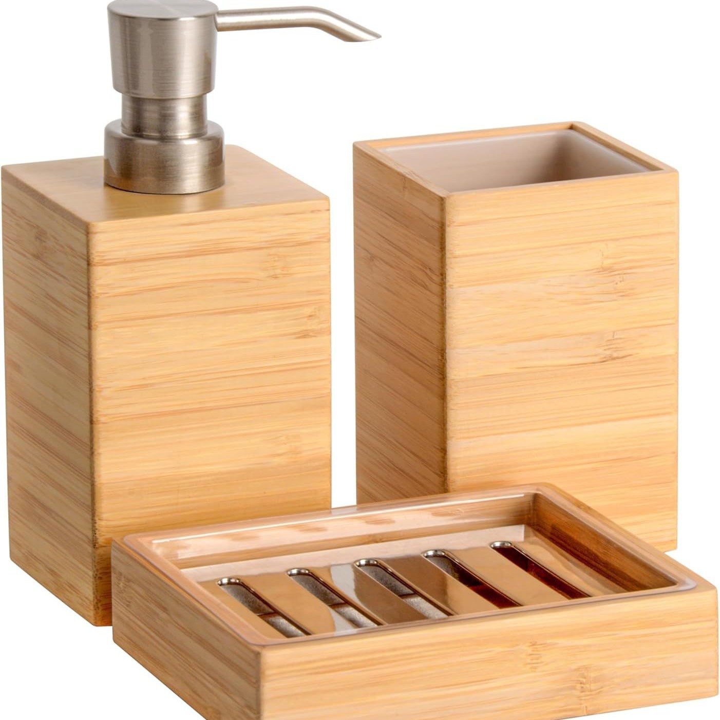 Bamboo Wooden Bathroom Soap Dish Hotel High Waterproof Lotion Bottle Tissue Box Storage Box Soap Storage Box