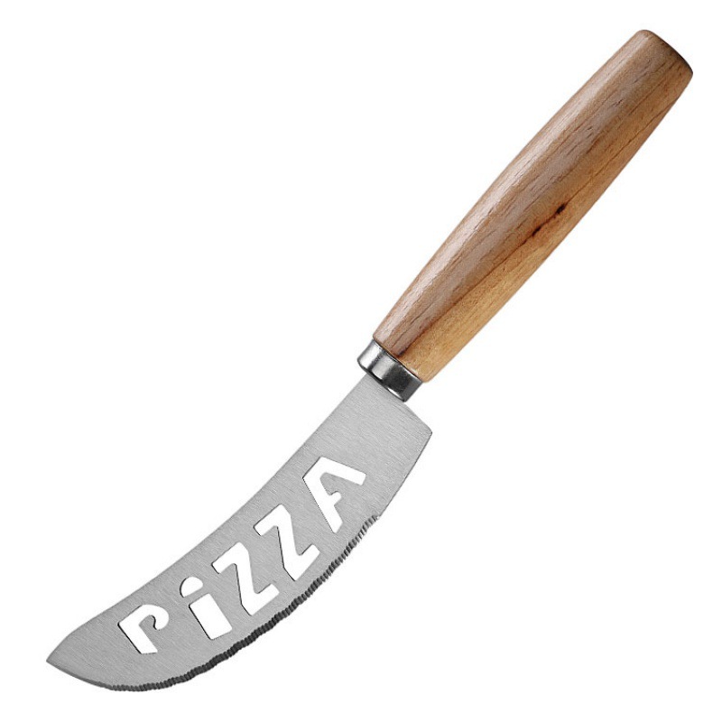 Rubber Wood Cheese Knife Pizza Knife Serrated Knife Roller Knife Household Baking Pizza Wheel Knife Cheese Knife Tool Set