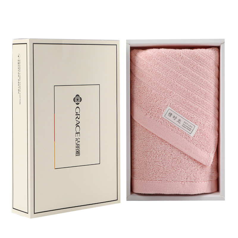 Jieliya towel single gift box hand gift pure cotton face towel household company welfare gift with logo