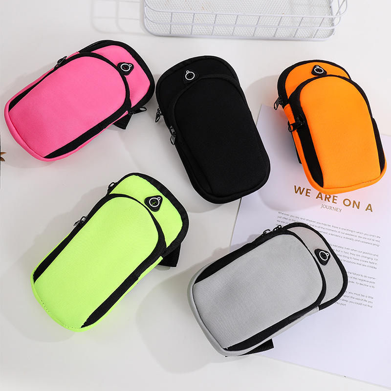 Hot-Selling Sports Running Arm Bag, Cycling and Mountaineering Arm Phone Key Coin Storage Bag, Fitness Wrist Bag
