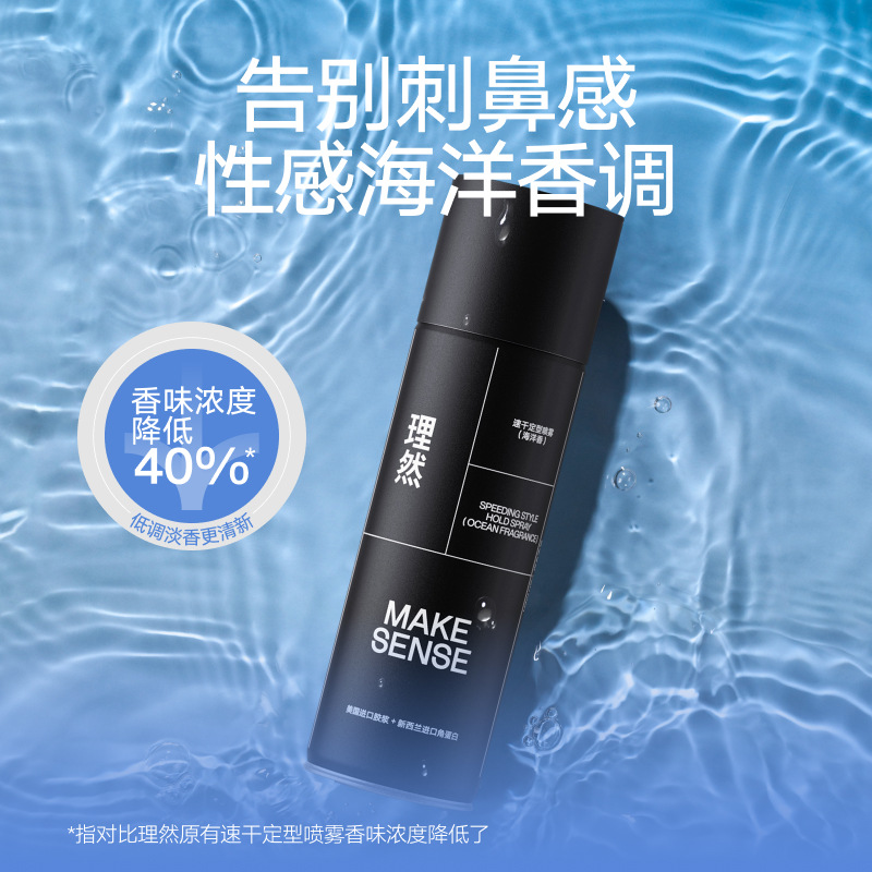 Liran быстросохнущий стайлинг спрей (океанский аромат), гель, крем, легкий аромат, портативная упаковка