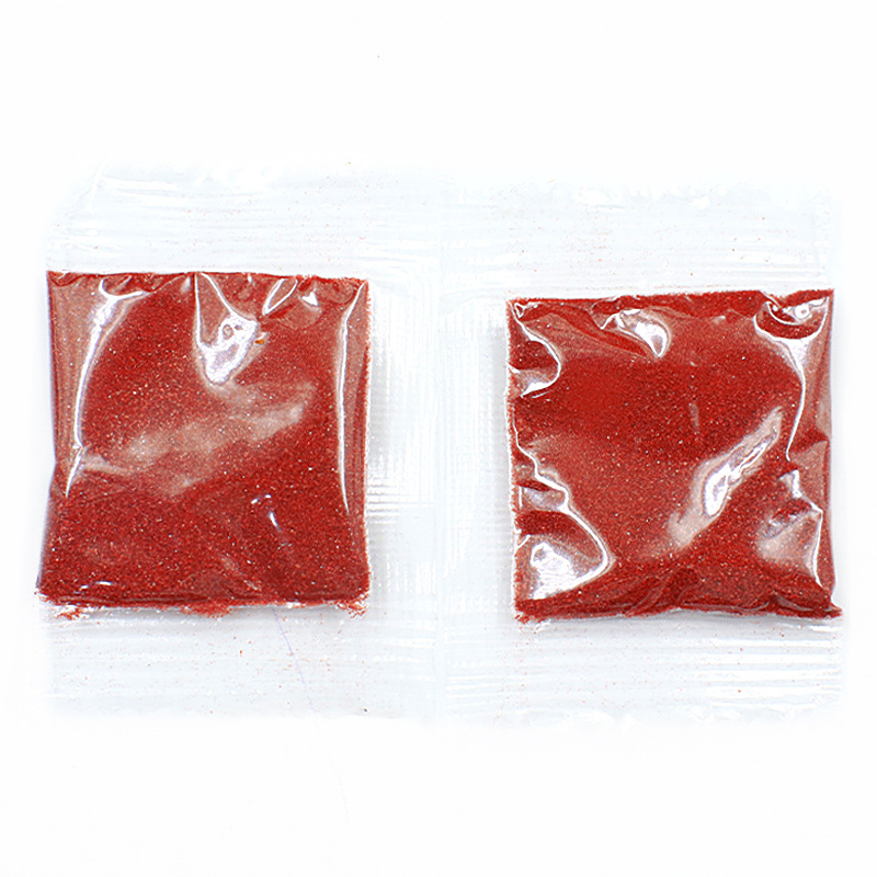 3g Red Sand Bagged Hollow Copper Gourd Pendant Accessory Cinnabar Granules Keychain Accessory Red Sand Manufacturer Wholesale
