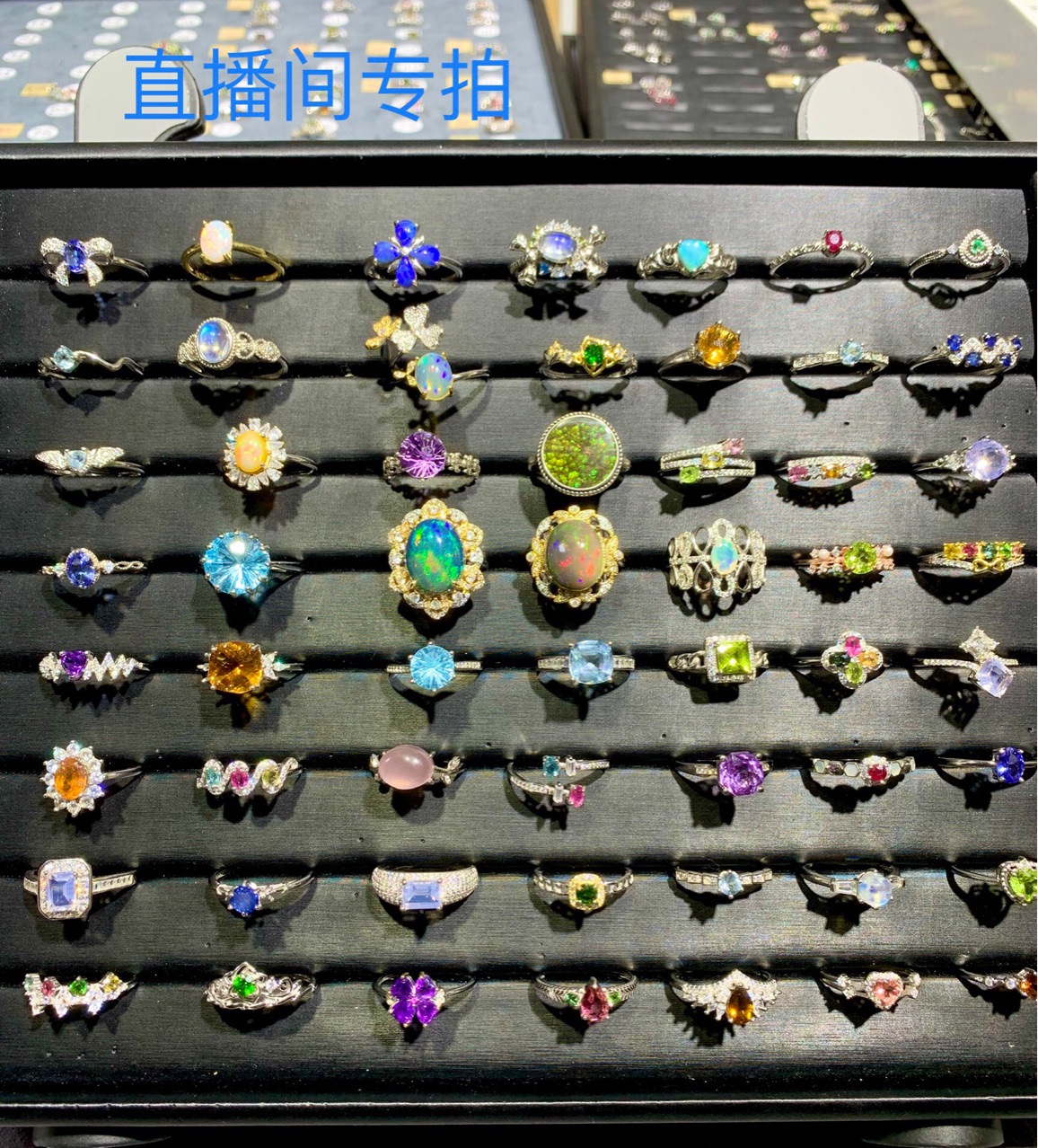 Кольцо с турмалином, серьги с опалом и изумрудом, аквамариновое, розовое топазовое, желтое аметистовое, лавандовое кристальное ожерелье