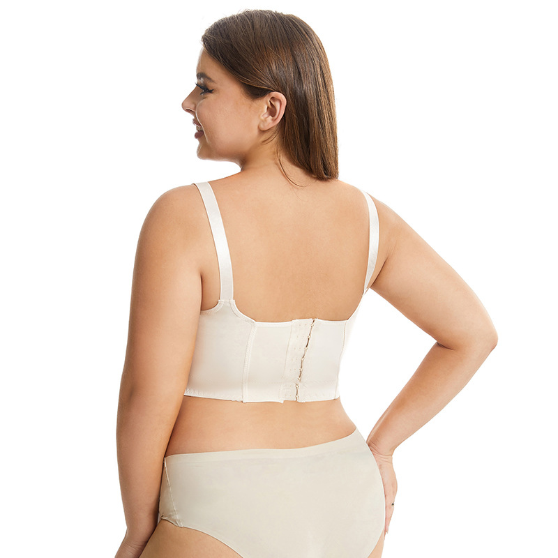 Cross-Border European and American Large Size Bra, Thin, Beautiful Back, Plus Size Underwire Push-Up Bra, 8-Breasted Wholesale