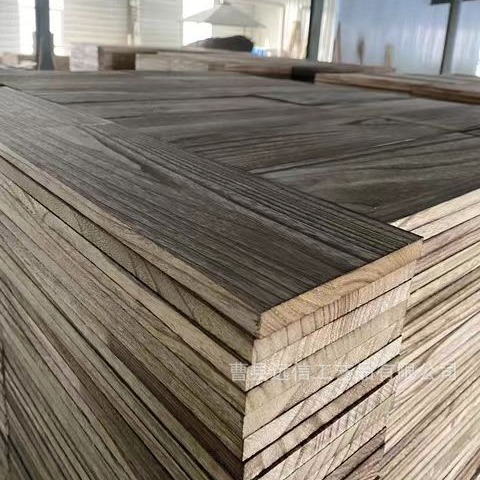 Paulownia Wood Board Partition Carbonized Paulownia Wood Color Wood Wall Punch-Free Storage Rack Desktop Ornaments Storage Rack