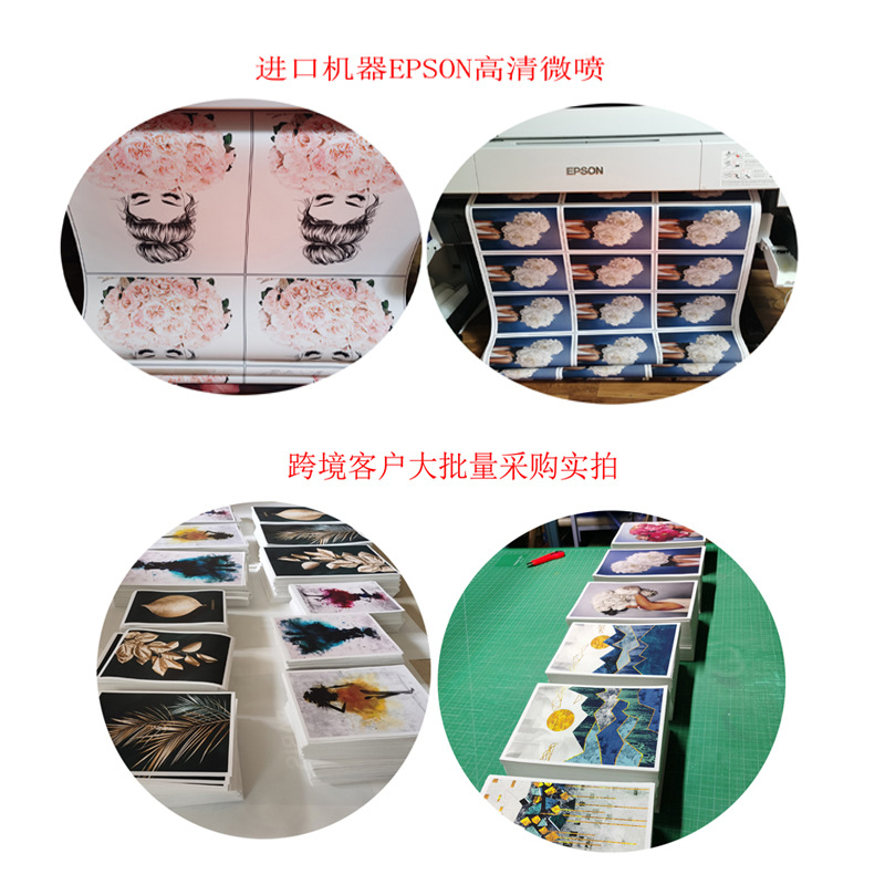 Custom Decorative painting core cross-border dedicated canvas painting core frameless framed delivery Amazon hot poster wholesale