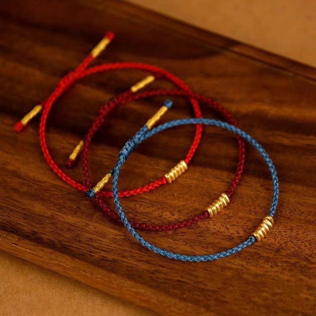 Gold Broken Gold Bracelet Triangle Spacer Beads Pure Gold 999 Bracelet Triangle Spacer Broken Gold Bracelet Accessories Wholesale