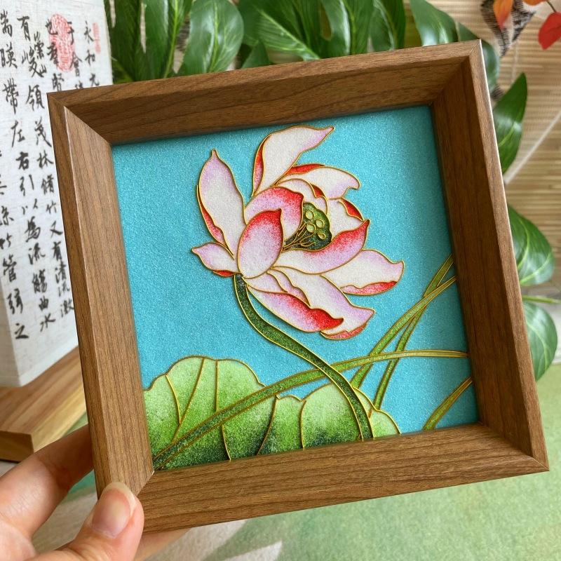 Parent-Child Handmade Filigree Enamel DIY Material Package Team Building Activities Cloisonné Hand Gift Photo Frame Table Setting Gift