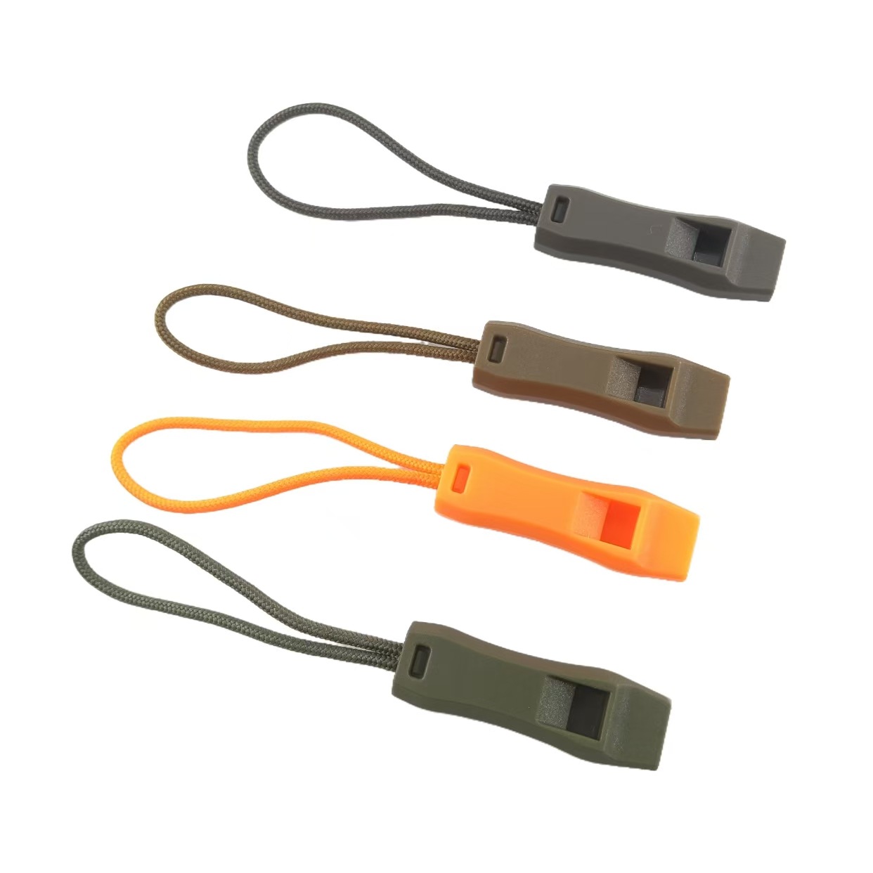 Factory direct plastic drawstring whistle buckle whistle tail buckle survival whistle buckle large wholesale can be fixed