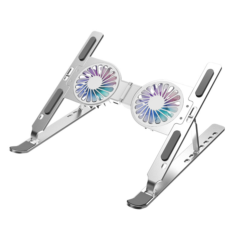 Cross-border hot new notebook radiator can lift folding cooling fan portable bracket factory direct sales