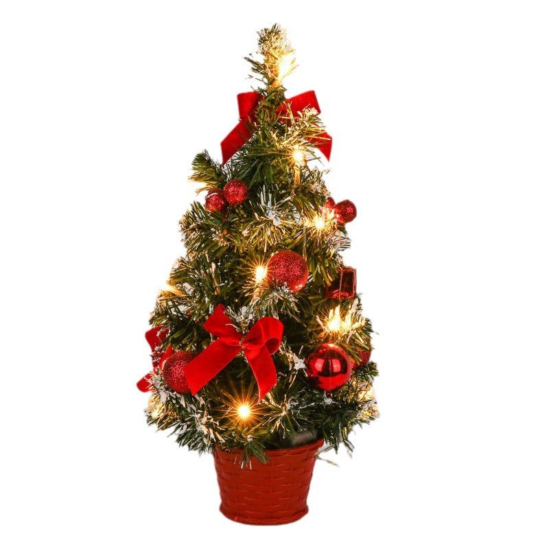 Mini 40cm Pine Tree Holiday Decoration Christmas Decoration Ornaments Lamp Gift Christmas Tree New Year's Gift Holiday
