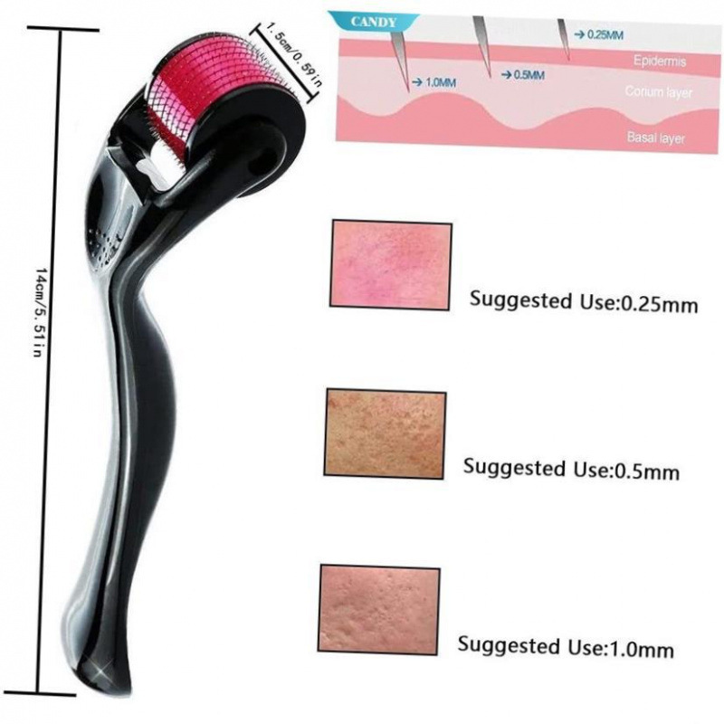 Micro Needling 540 Roller Derma Roller Dermaroller 0.2/0.25/