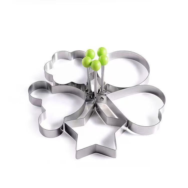 Creative stainless steel omelette love type omelette mold heart-shaped model omelette ring fried egg steamed purse mold