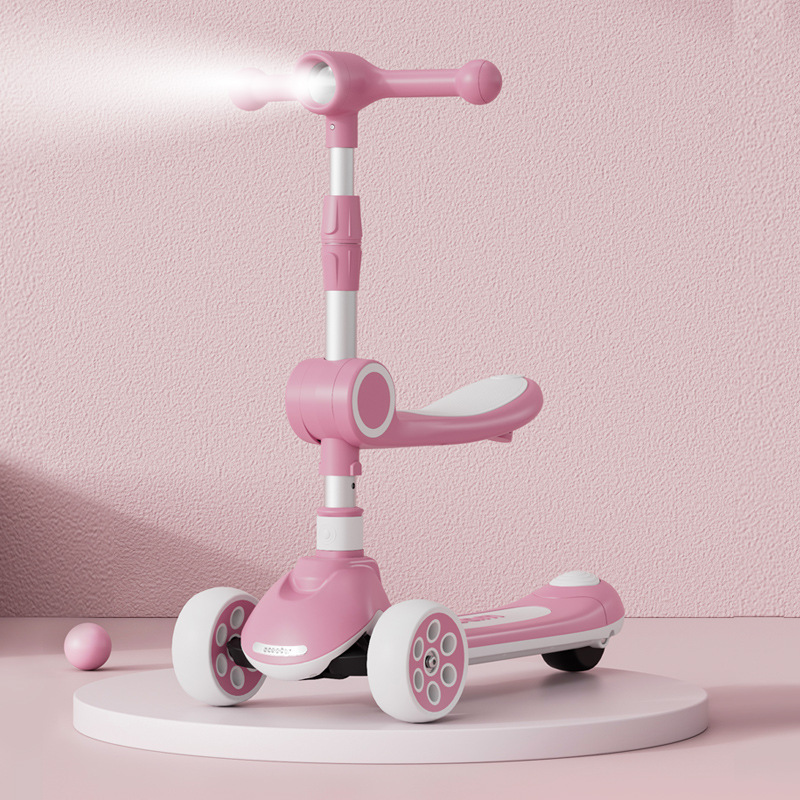 New children's scooter three-in-one scooter scooter balance car toy car a generation of hair