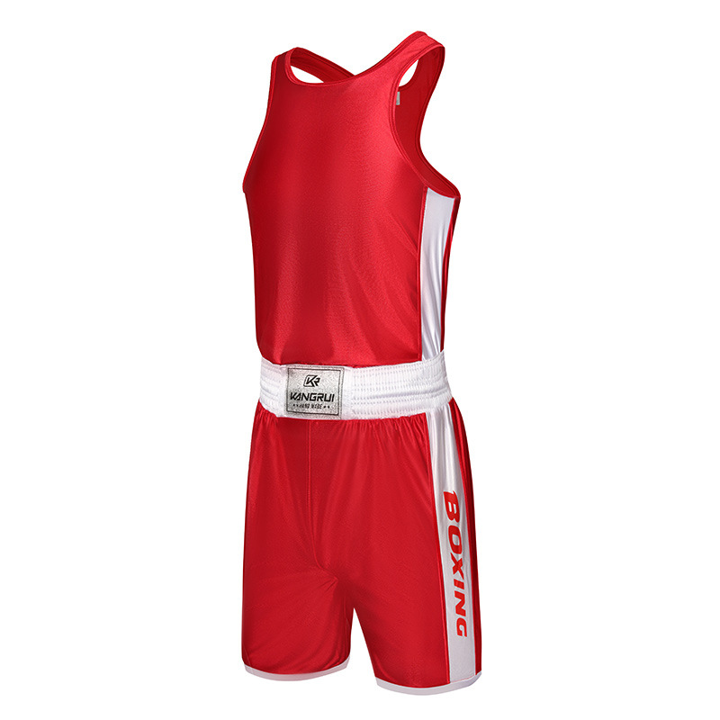 Kang Rui Boxing Suit Sanda Suit Boxing Suit suit Sanda Boxing Muay Thai Practice Suit Factory Wholesale
