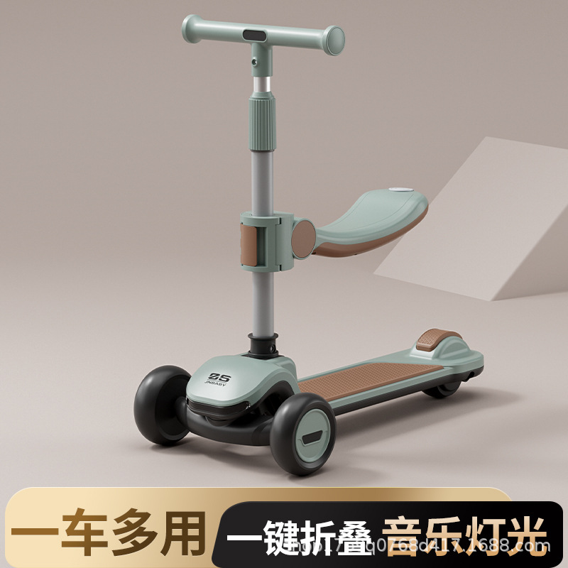 Scooter Children 3-6-12 Years Old Boys Girls Baby Pedal Scooter Scooter Two-in-One Scooter