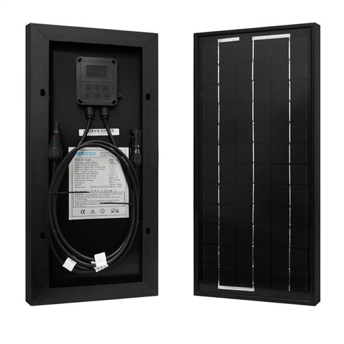 50W 100W 120W 150W 200W Black Monocrystalline Solar Panel Glass Laminated Solar Power Panel
