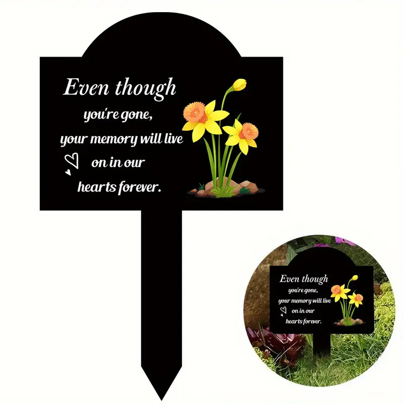 Cross-border Mother's Day Acrylic Garden Decoration to commemorate father's pet cat dog cemetery card outdoor decoration