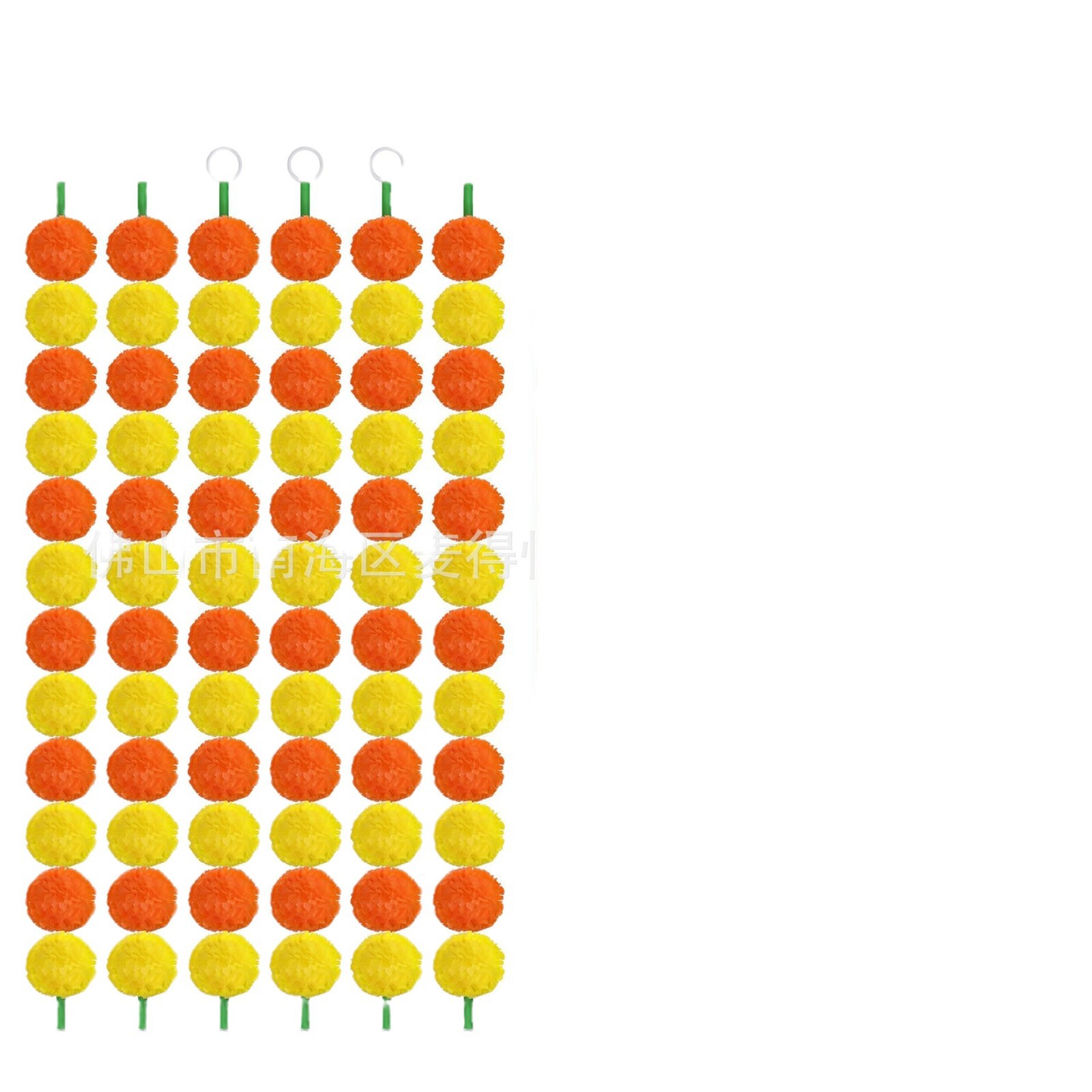 Cross-Border Halloween Indian Decorative Garland Artificial Marigold String Mexican Day of the Dead Southeast Asian Style