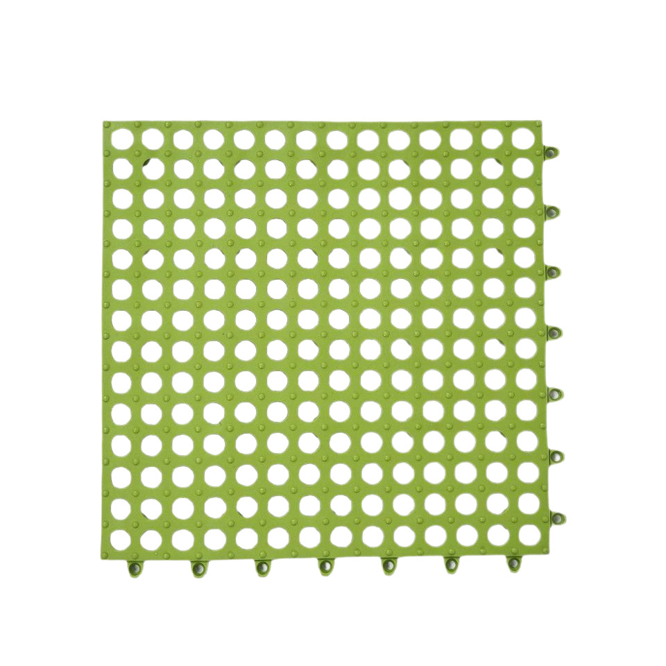 Multifunctional Household Splicable Bathroom Non-Slip Mat Drain Floor Mat Kitchen Swimming Pool Outdoor Water-Proof Round Hole Mat