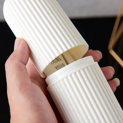 Simple Household Travel Wash Cup Mouthwash Cup Toothbrush Toothpaste Storage Box Toothpaste Box Portable Vertical Stripe