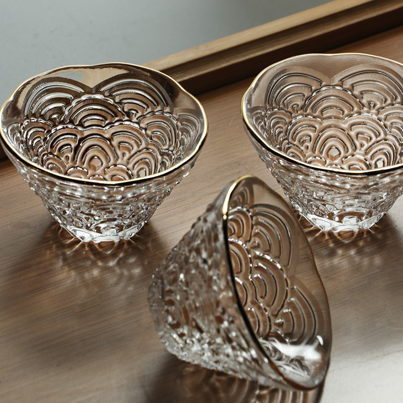 Japanese-Style Creative Sake Pot Set Xiangyun Series Glass Sake Pot White Wine Sake Cup Home Wine Warmer Wine Set