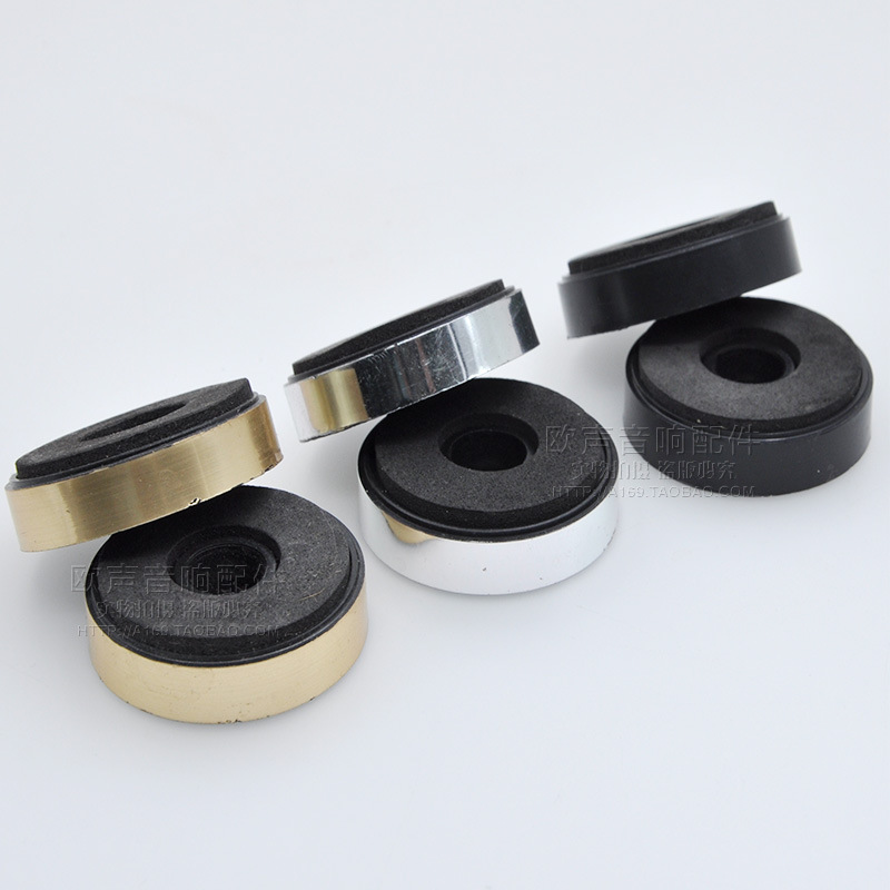 Outer Diameter 40 Power Amplifier Feet Speaker Subwoofer Shock-Absorbing Foot Pads Plastic Sponge Booster Pads Moisture-Proof Foot Pads