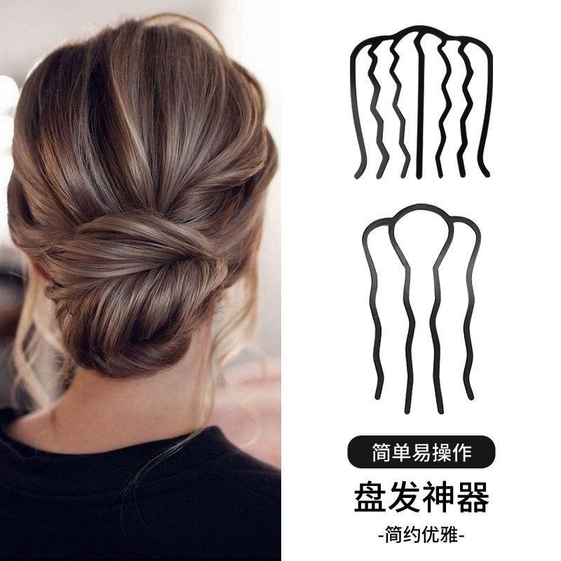 Hair updo artifact lazy hair curler headdress simple all-match temperament ball head hair comb hair plug hairpin hair hairpin comb