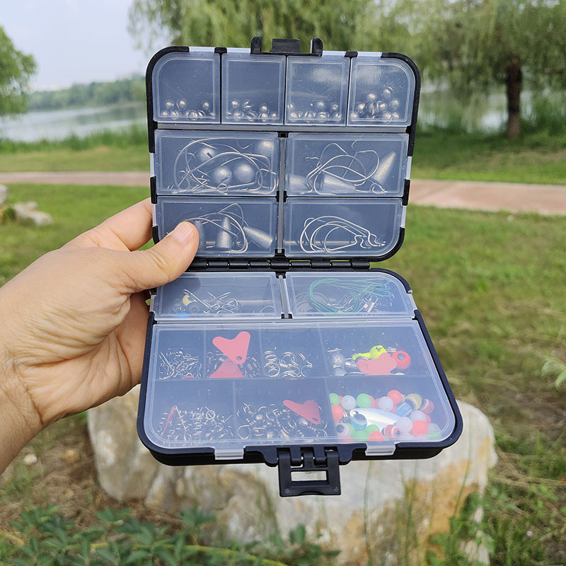 Cross-border foreign trade new fishing accessories suit Luya sea fishing rock fishing set box boxed Luya accessories fishing gear