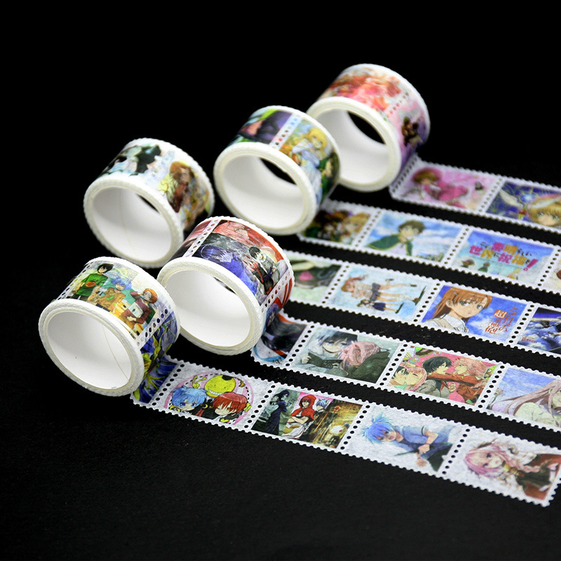 Hot Stamping and Paper Tape Wholesale DIY Character Handbook Tape Tearable and Paper Punched Tape Manufacturer