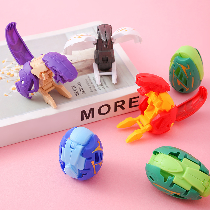 Dinosaur Deformed Toys Deformed Egg Children's Simulation Dragon Egg 6.4cm Gashapon Boy Kindergarten Gift Wholesale
