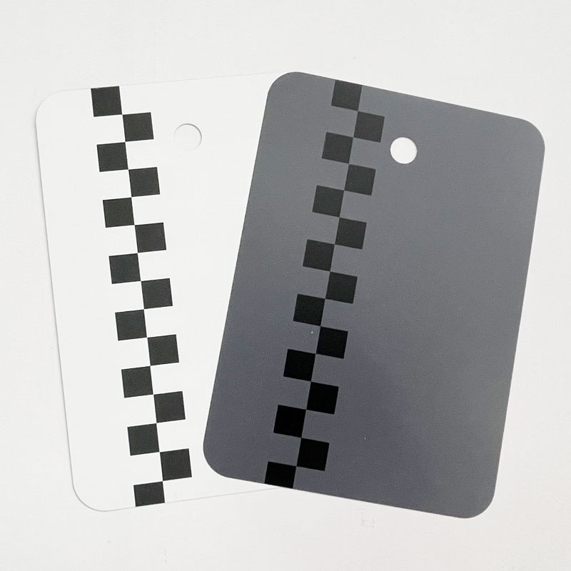Metal Color Card for Export Cars, Stripesd Plaid Small Iron Color Card Available in Color and Size