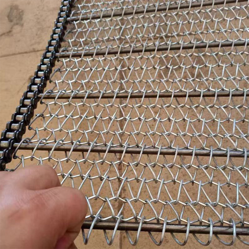 304 Stainless Steel Conveyor Belt Assembly Line Transport Belt Food Conveyor Belt Stainless Steel Mesh Chain Flexible