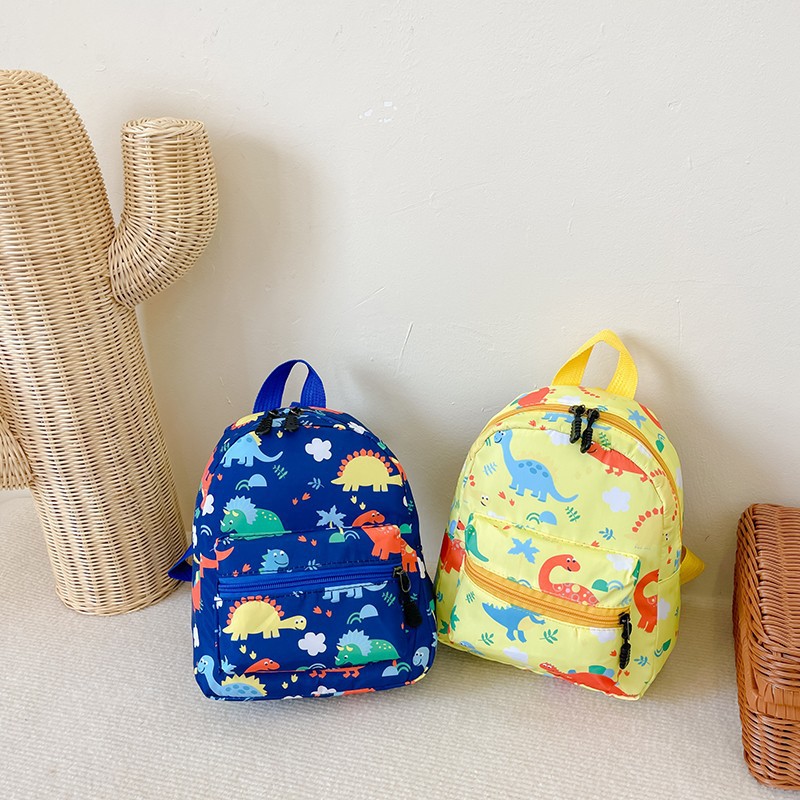 Wholesale 2022 Summer New Children's Bag Oxford Cloth Cartoon Dinosaur Pattern Backpack Kindergarten Baby School Bag