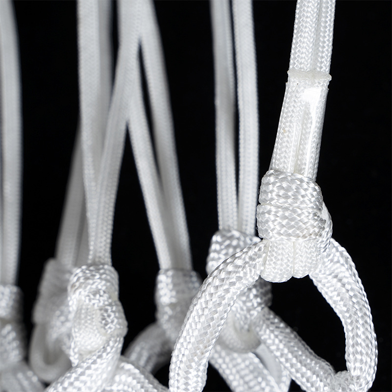 Factory direct indoor and outdoor polyester rainproof sunscreen standard strong and durable braided rope cross-border supply basketball net