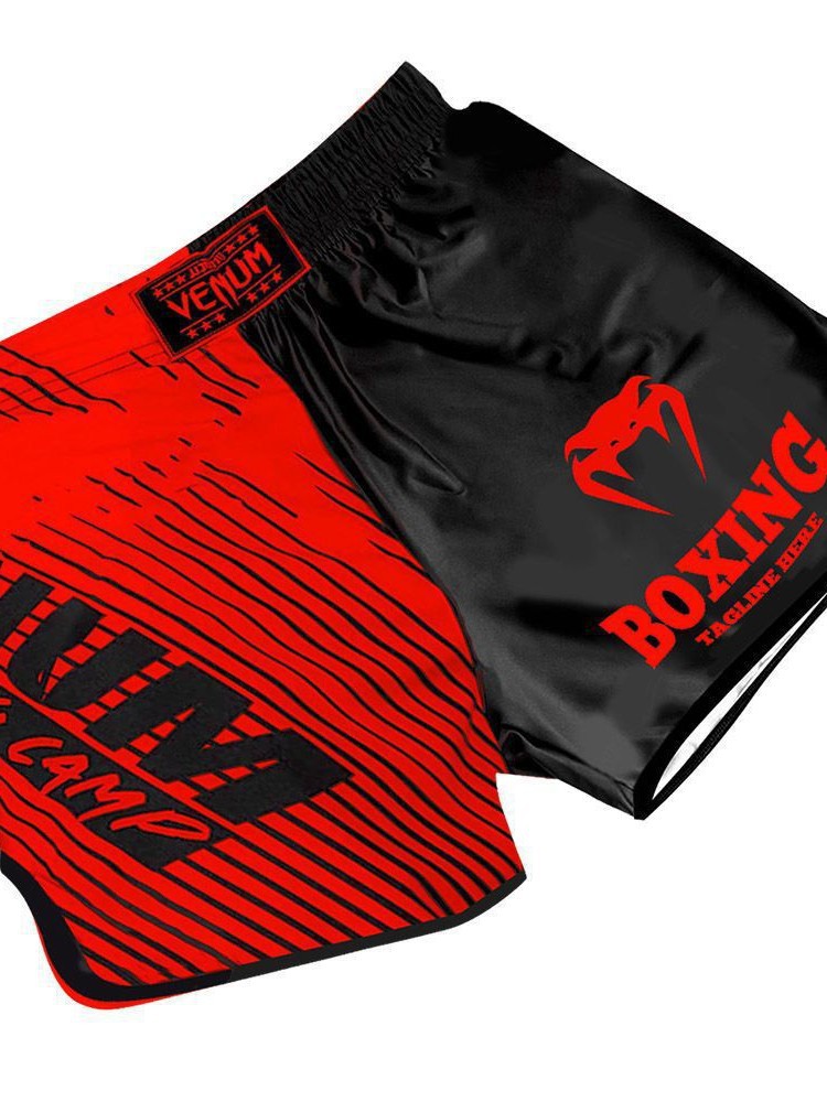 Venom Training Suit Ufc Suit Men's Boxing Tight Quick-Drying Clothing Muay Thai Fighting Short-Sleeved Shorts Gym Fighting