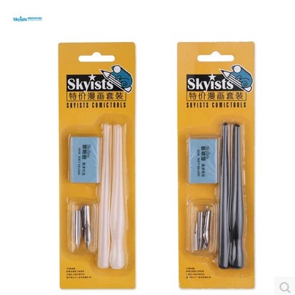 Набор комиксов с новой концепцией, кисть для рисования, ручка для комиксов, держатель для ручки + наконечник + ластик