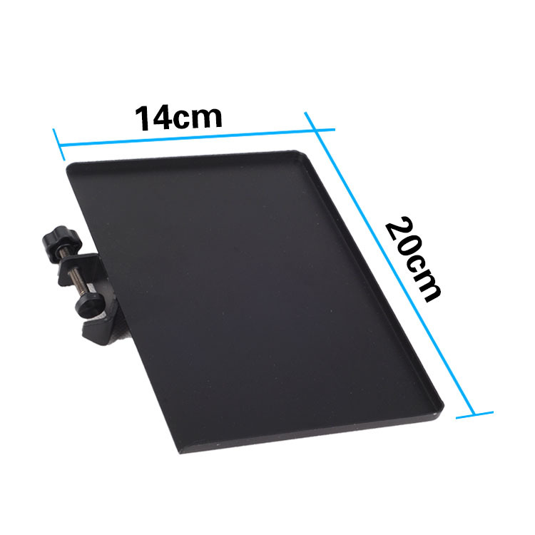 Large Metal Sound Card Tray Floor Stand Fixed Removable Clip Mobile Phone Live Broadcast Sound Card Storage Tray