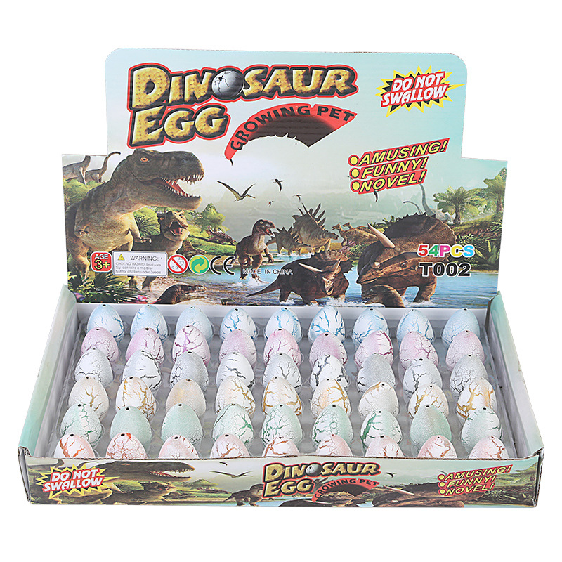 Children's water-soaked dinosaur egg incubation Egg toy water absorption expansion deformation large, medium and small incubation early education model
