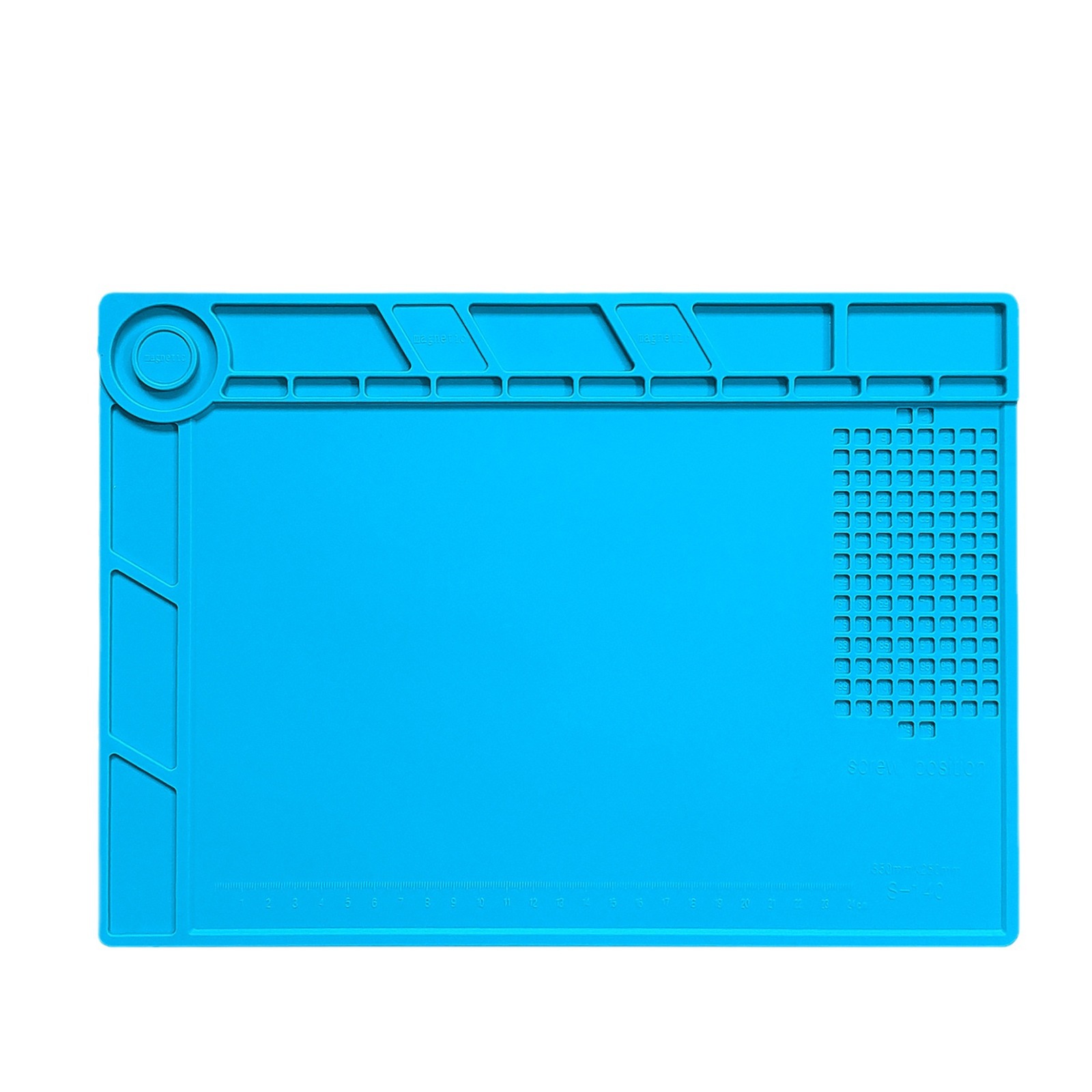 Mobile Phone Repair Work Insulation Mat Mobile Phone Computer Digital Anti-Static High Temperature Resistant Anti-Scalding Mat with Magnetic Screw Bits