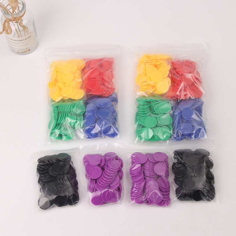 Цветные пластиковые счетные круги 25 30 37мм счетные детали для начальной школы детские математические обучающие пособия счетные монеты