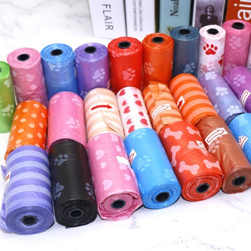 Pet Print Footprint Garbage Bag Bone Pill Bullet Garbage Box Gift
