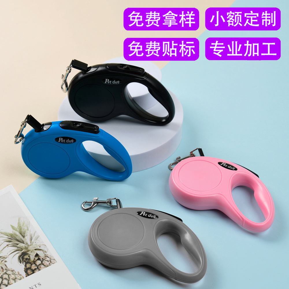 Новый автоматический телескопический поводок для собак, яркие цвета, для маленьких собак