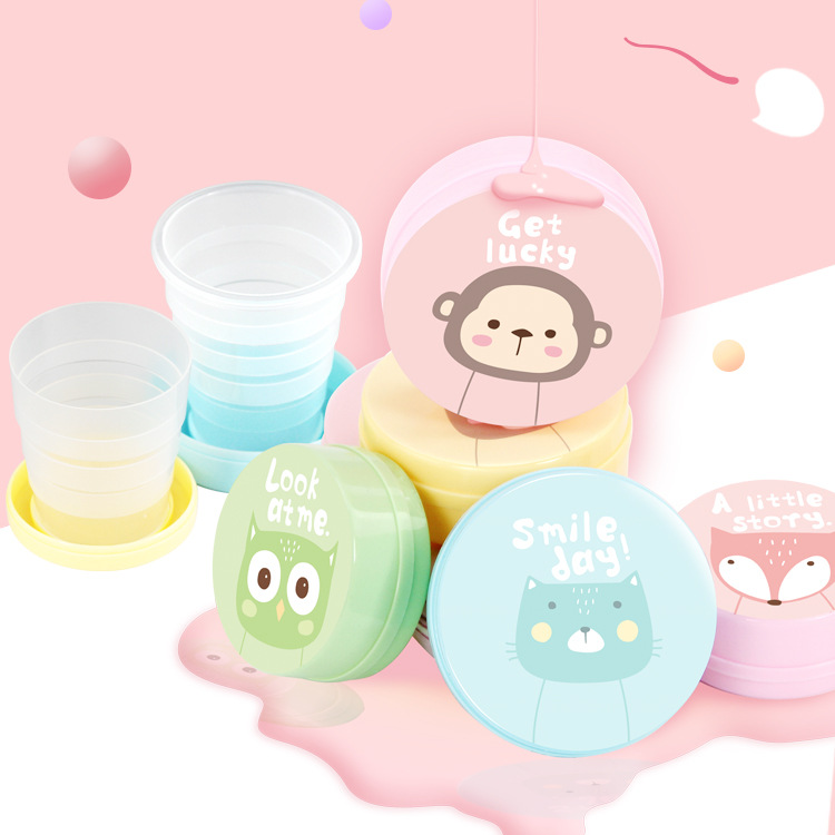 Путешествующий складной стакан, креативный компрессионный стакан, портативный стакан для полоскания, складной стакан